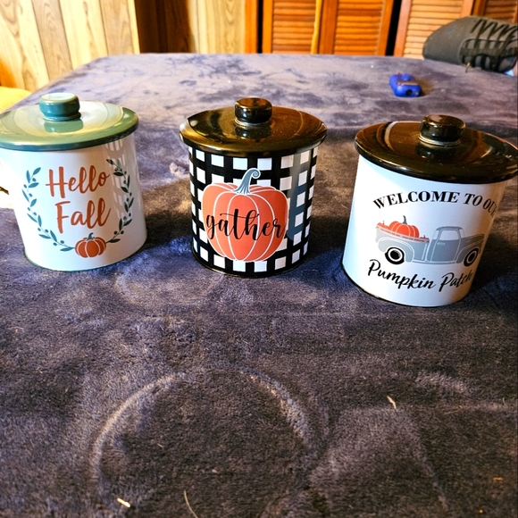 Fall design tin holders - Picture 1 of 4